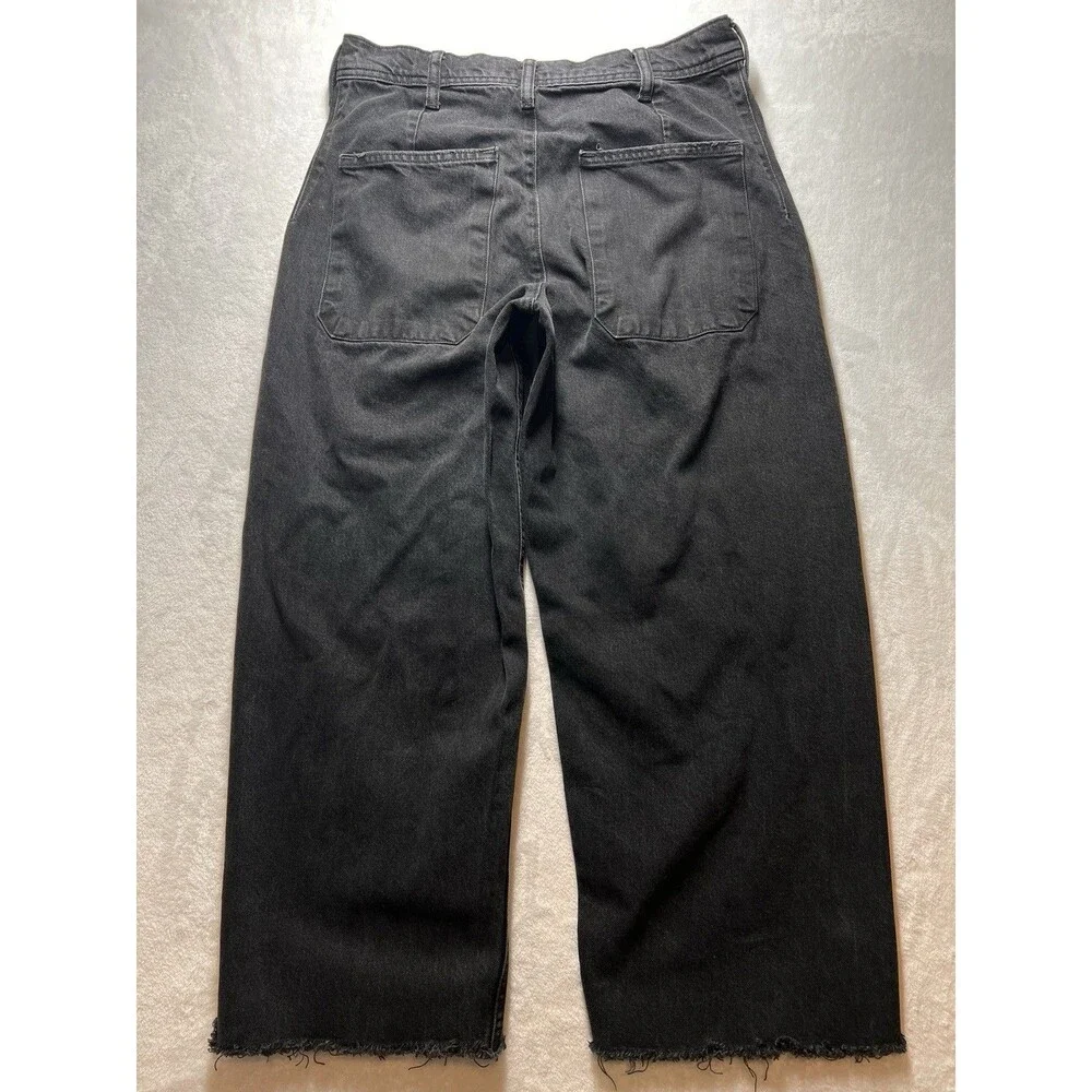 Lucky Brand Lucky Legend High Rise Wide Leg Jeans Womens 10/30 Black Denim Pants